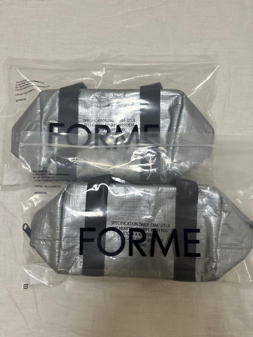 【未使用新品】forme/フォルム クーラーランチバッグ チャコール 2個セット