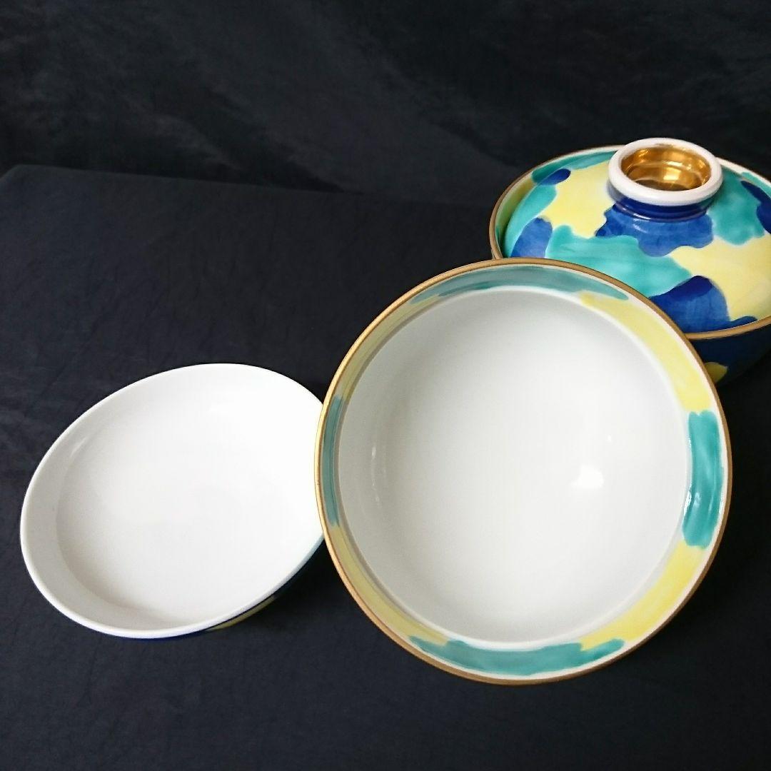 未使用 有田焼 蓋付き中鉢 2個 煮物椀　ARITA JAPAN