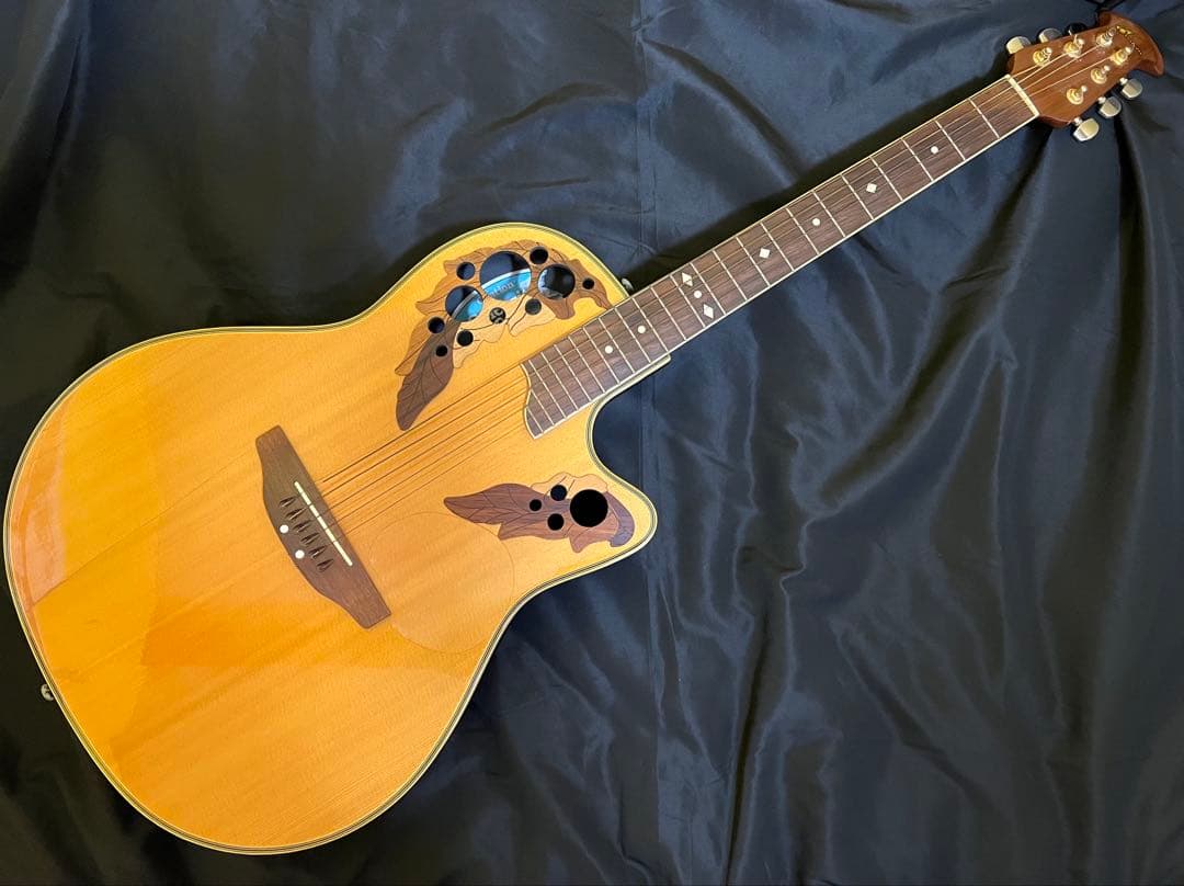 OVATION Deluxe CS257 エレアコ ギターハードケース付完動品