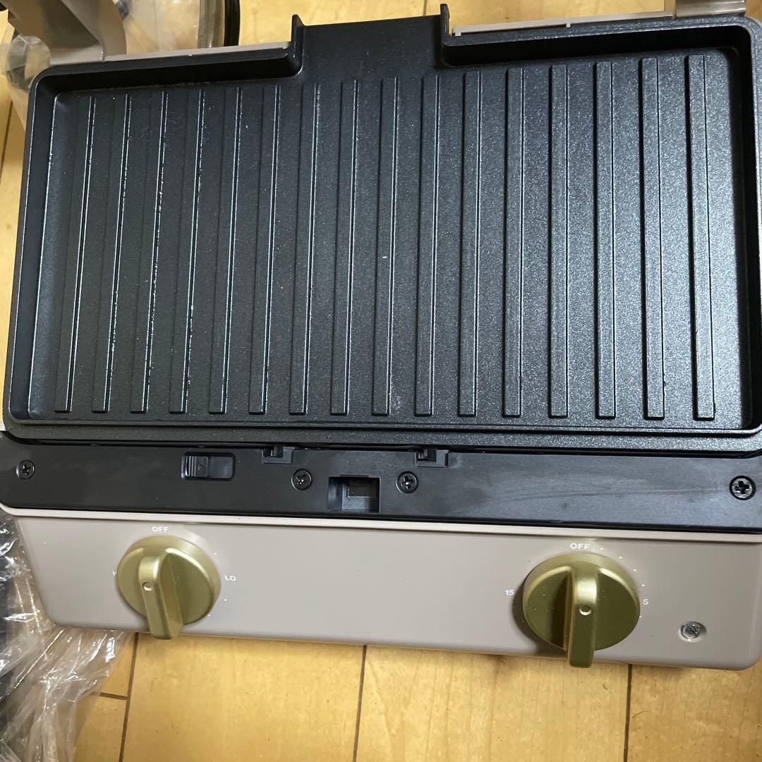 BRUNO グリルサンドメーカーダブル　グレージュ美品