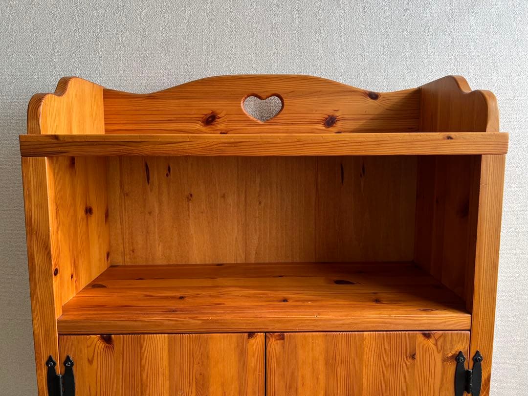 カントリー家具 ハート 収納 棚
