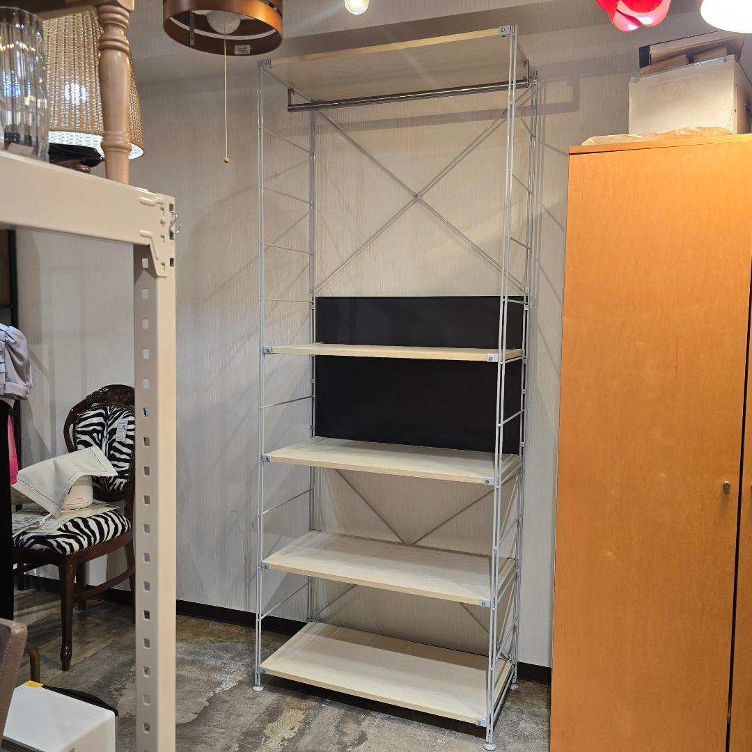 【 廃盤 】 無印良品 ステンレス ユニットシェルフ オーク材