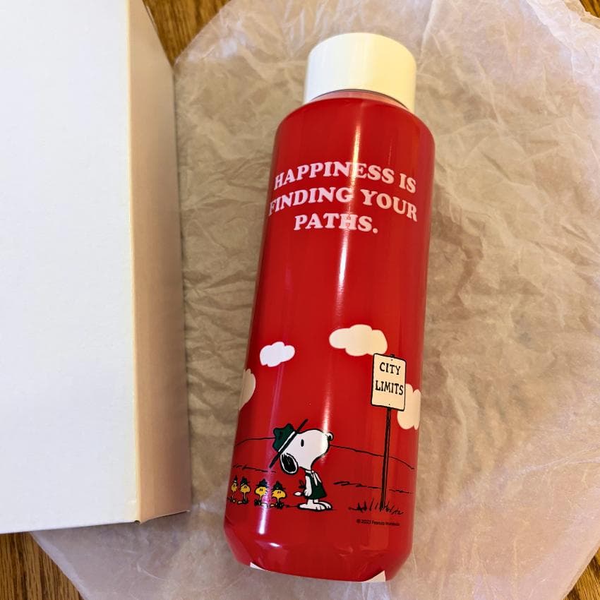 スタバ ステンレスボトル レッド PEANUTS 新品未使用箱付き スヌーピー