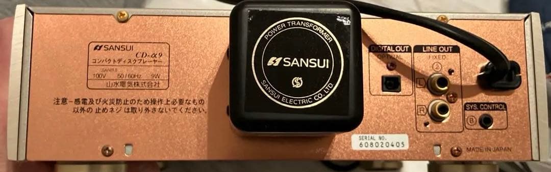 SANSUI CDプレーヤーCD-α9（ジャンク品）