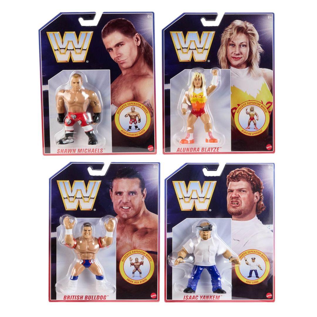 スポーツ WWE Retro Action Fig 4-Pack Bundle HVK92