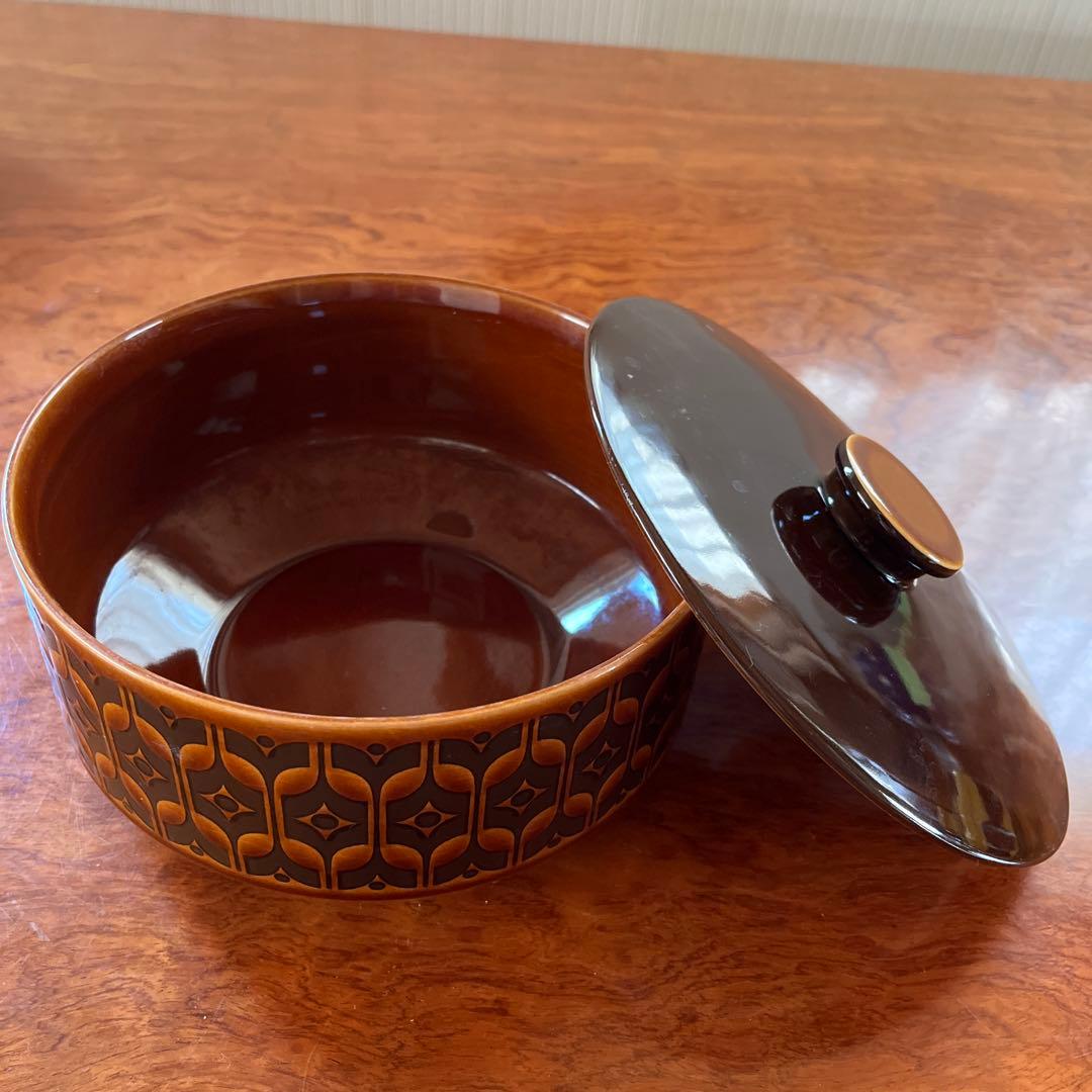 昭和レトロ　ホーンジー　HEIRLOOM 蓋付きボウル　キャセロール