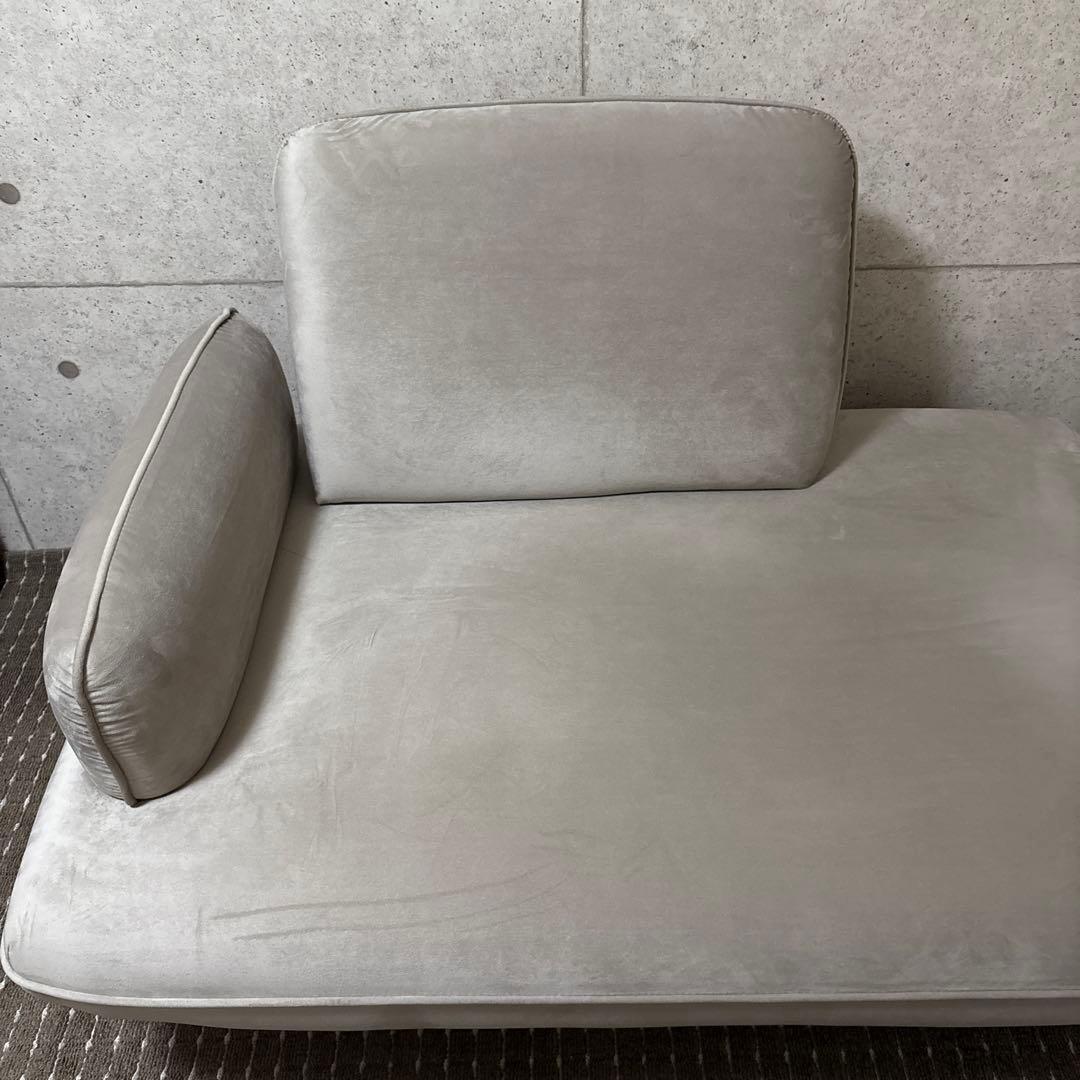 グレーファブリック二人掛け用ソファー