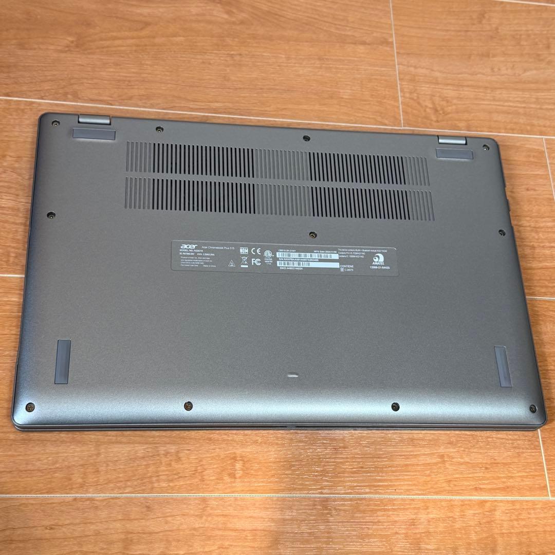 新古品】acer Chromebook 15インチ スチールグレー