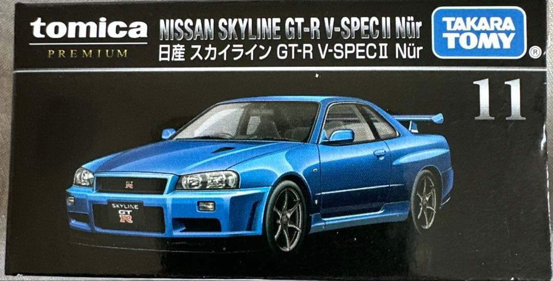 NISSAN SKYLINE GT-R R34 1999 1/18トミカGTR付