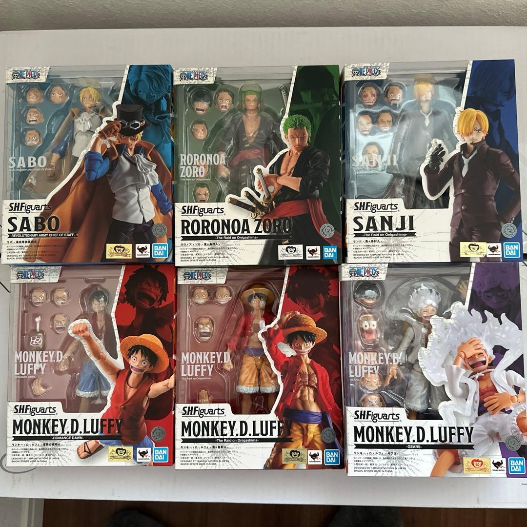 ワンピース　S.H.Figuarts フィギュアーツ ルフィ ゾロ　サンジ　サボ