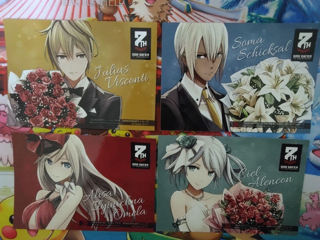 ゴッドイーター　コトブキヤ　アニバーサリーショップ　特製ブロマイド　4点セット