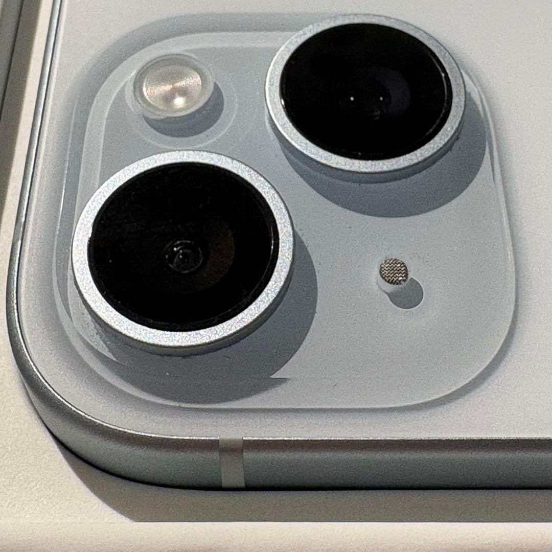iPhone15Plus 美品128GBブルー 本体箱 付属品有り SIMフリー