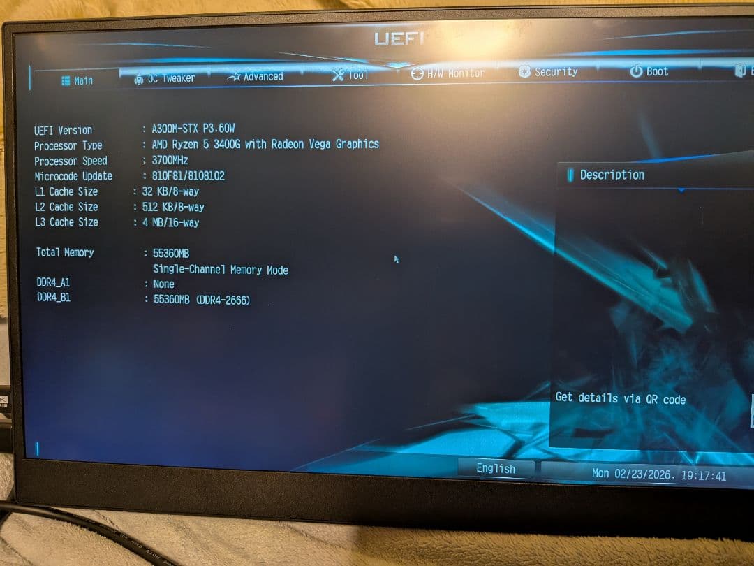 ミニPC mini Regulus AR5 Ryzen5 3400G