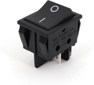 R5-19KKF - LLAVE ON-OFF DPST I-O 20A 250V NEGRA 28.5X21.7